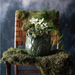 Shop the Nea Green Pot, a decorative green ceramic planter perfect for houseplants and indoor styling.