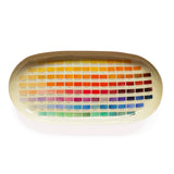 Decorative enamel tray featuring Robert Ridgway's 1886 Nomenclature