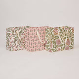 Paper Mirchi medium blush block printed gift bag made from recycled cotton paper