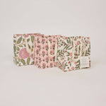 Paper Mirchi small blush block printed gift bag made from recycled cotton paper