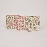 Paper Mirchi small blush block printed gift bag made from recycled cotton paper