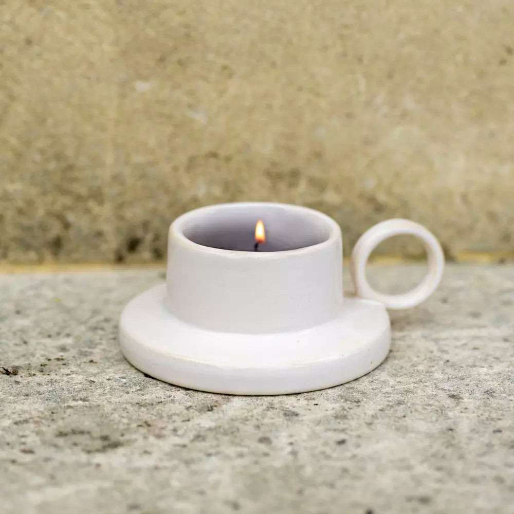 Embrace modern elegance with the Polperro stoneware candle holder — a versatile, stylish piece that complements any interior from minimalist to eclectic.