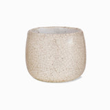Ravello white stoneware indoor plant pot with a delicate crackle glaze and rounded shape, available in 15.5cm size
