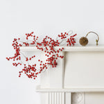 Red Berry Wooden Christmas Garland measuring 183cm long.