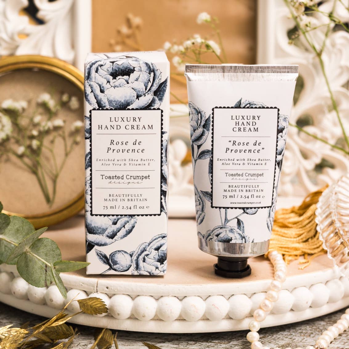 Nourish your skin with this luxury hand cream made in Britain. Enriched with shea butter, aloe vera and vitamin E, beautifully packaged for gifting.