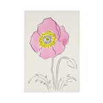 Scribble & Daub Charleston Oriental Poppy hand-painted floral greeting card.