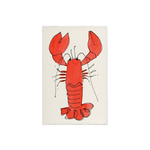 Scribble & Daub Lobster Love hand-painted letterpress greeting card.