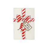 Shop the Scribble & Daub Merry Christmas Gift Bow card. A luxury letterpress Christmas card, individually hand-painted in East Sussex.