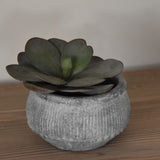 Grey Wash Ribbed Planter – 2 Sizes Available