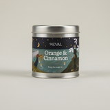 Warm and tangy with a hint of spice — orange, cinnamon and clove come together in this festive St. Eval tin candle, full of winter’s quiet magic.