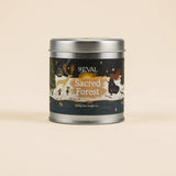 Woody, earthy and enchanting — St. Eval’s Sacred Forest candle blends cedarwood, pine and amber to capture the still, magical calm of winter woods.