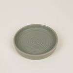 St Eval Sage Green Candle Plate measuring 13cm for decorative candle styling.