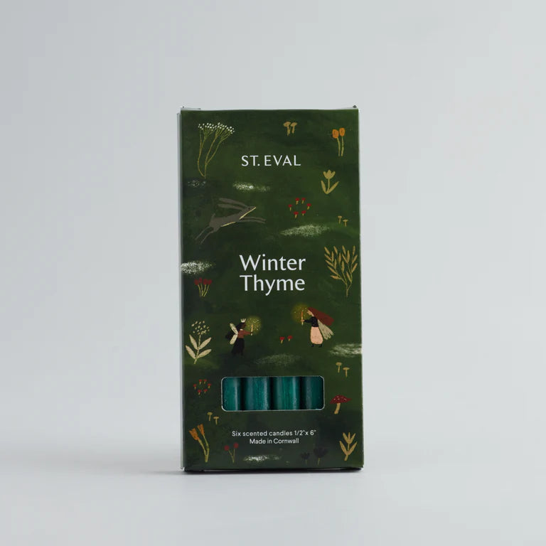 St Eval Winter Thyme mini festive scented candles for Christmas