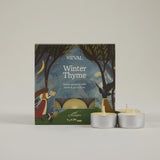 Shop St Eval Winter Thyme Scented Tealights, perfect for Christmas tables, winter evenings and festive entertaining. A lovely seasonal candle gift.