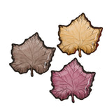 The Little Leaf decorative leaf-shaped glass trinket dish, available in Mulberry, Olive and Smoke, for jewellery and small keepsakes.