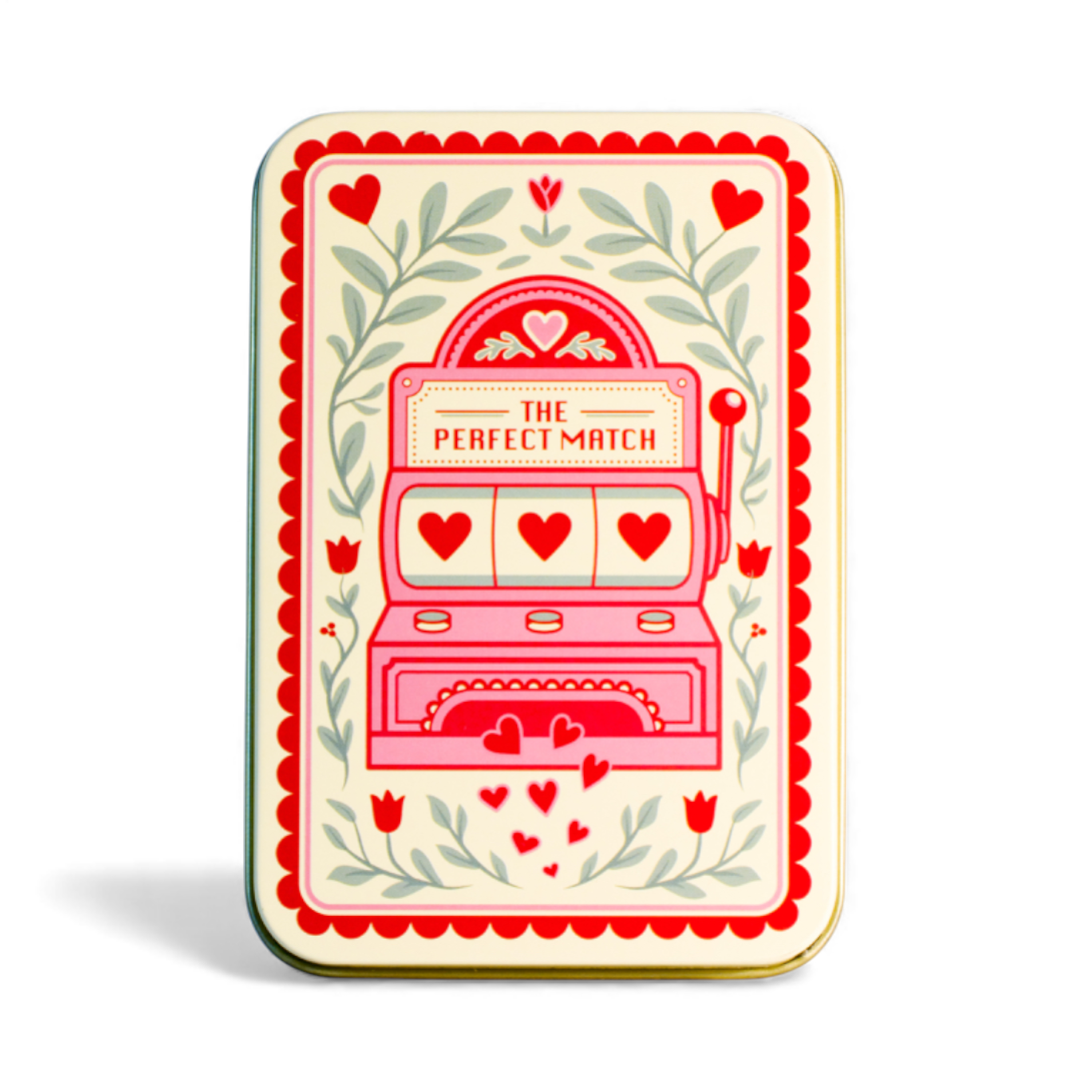 TINIT The Perfect Match decorative match tin with built-in striker