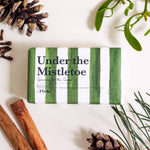 Under the Mistletoe luxury Christmas soap bar 190g, British-made triple milled soap with shea butter and festive frankincense and myrrh fragrance.