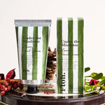 Under the Mistletoe luxury Christmas hand cream 75ml in recyclable aluminium tube with matching illustrated gift box, enriched with shea butter, aloe vera and vitamin E.