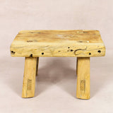 Shop our Vintage Elm Wood Stool, handcrafted from 80–100-year-old reclaimed elm. Each rustic wooden stool has its own unique grain, patina and character.