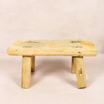 Shop our Vintage Elm Wood Stool, handcrafted from 80–100-year-old reclaimed elm. Each rustic wooden stool has its own unique grain, patina and character.
