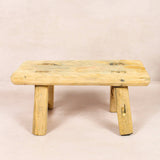 Shop our Vintage Elm Wood Stool, handcrafted from 80–100-year-old reclaimed elm. Each rustic wooden stool has its own unique grain, patina and character.