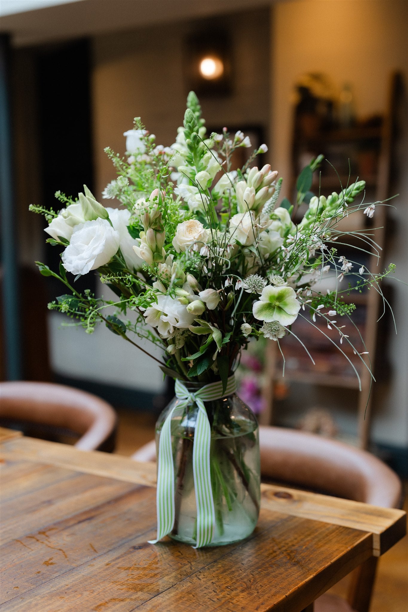 white-garden-flower-vase