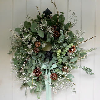 White Christmas - Door Wreath Kit