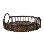 Shop the Wikholm Dea Brown Bamboo Tray, a versatile natural tray for serving, coffee table styling, candles, flowers and decorative displays.