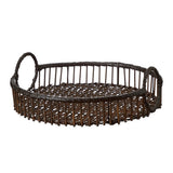 Shop the Wikholm Dea Brown Bamboo Tray, a versatile natural tray for serving, coffee table styling, candles, flowers and decorative displays.
