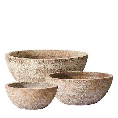 Wikholm Kate antique terracotta planters in graduated sizes