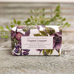 Wild Fig & Mulberry luxury soap bar with shea butter. Triple milled, vegan and made in Britain. A rich fruity fragrance in recyclable packaging.