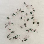 Winter Christmas garland with green leaves and red berries measuring 183cm
