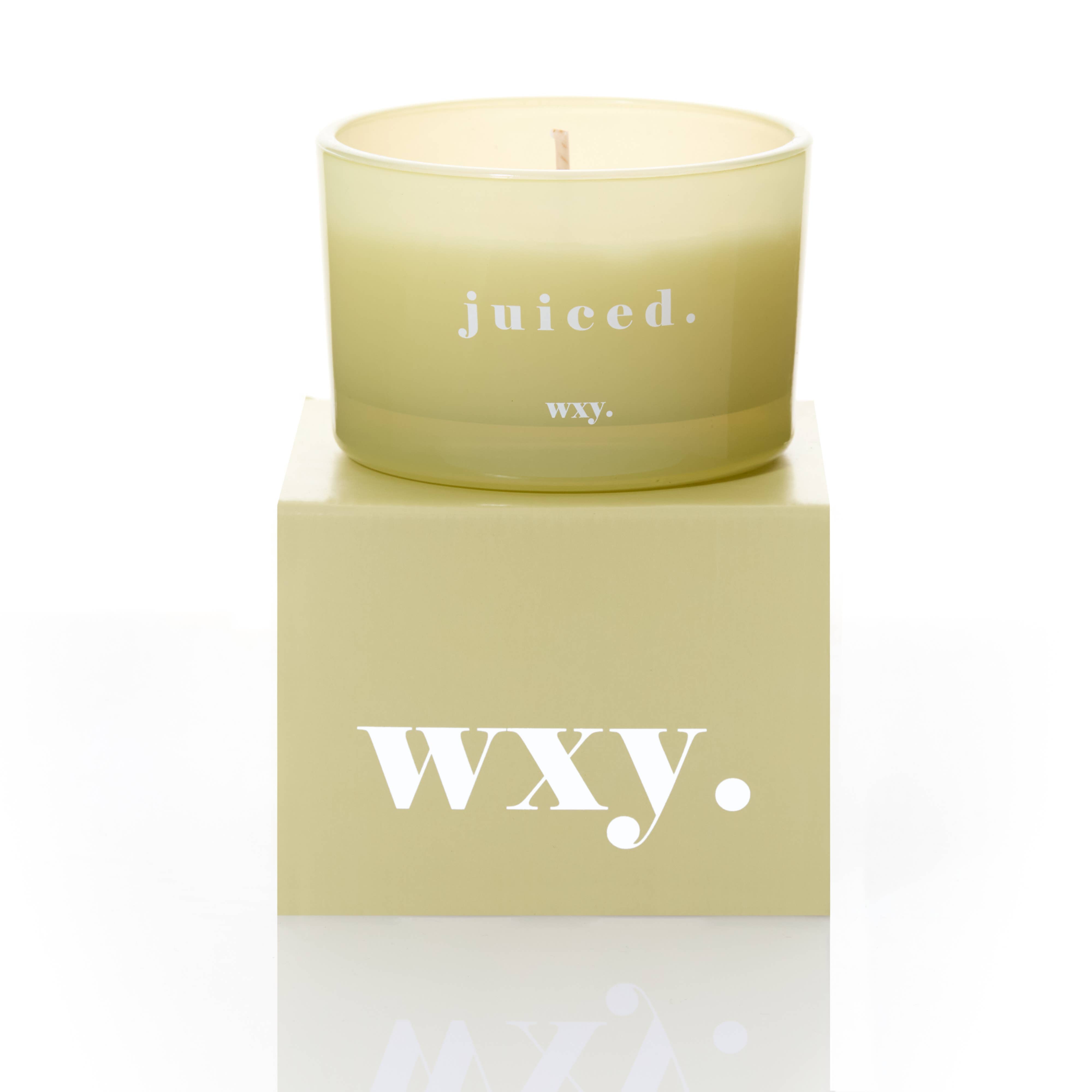 WXY Juiced Lime Avocado and Cucumber Water scented candle hand-poured in the UK.