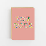 A bold ‘You Rock’ greeting card with a colourful Romanian-inspired pattern. Printed on textured GF Smith paper. Blank inside. Perfect for any occasion.