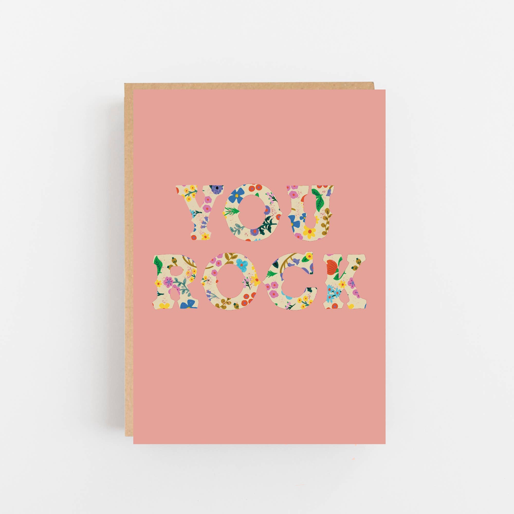 A bold ‘You Rock’ greeting card with a colourful Romanian-inspired pattern. Printed on textured GF Smith paper. Blank inside. Perfect for any occasion.