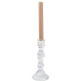 Bella Clear Glass Candlestick
