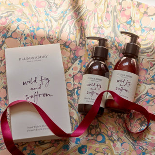 Plum & Ashby Wild Fig & Saffron Wash & Lotion Duo Gift Set