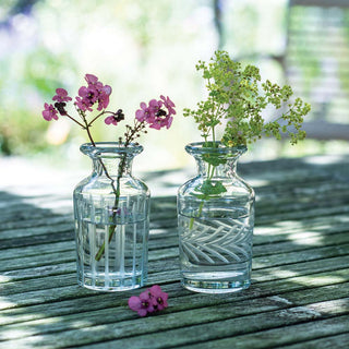 Vintage Etched Bud vases