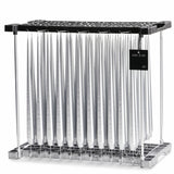 Ester & Erik 42cm Taper Candle - Silver Metallic