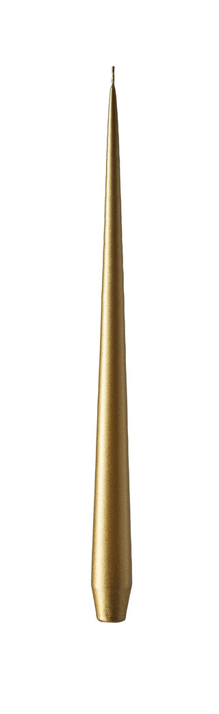 Ester & Erik 42cm Taper Candle - Gold Metallic No.90