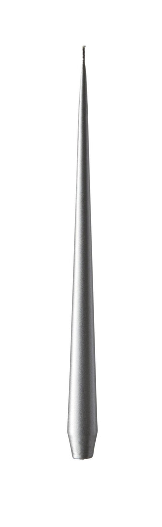 Ester & Erik 42cm Taper Candle - Silver Metallic