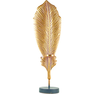 Gold Feather Tealight Holder