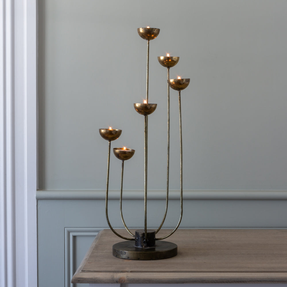 Statement tealight candle centrepiece