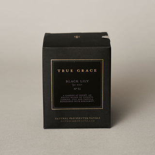 True Grace Manor Collection Black Lily Classic Candle