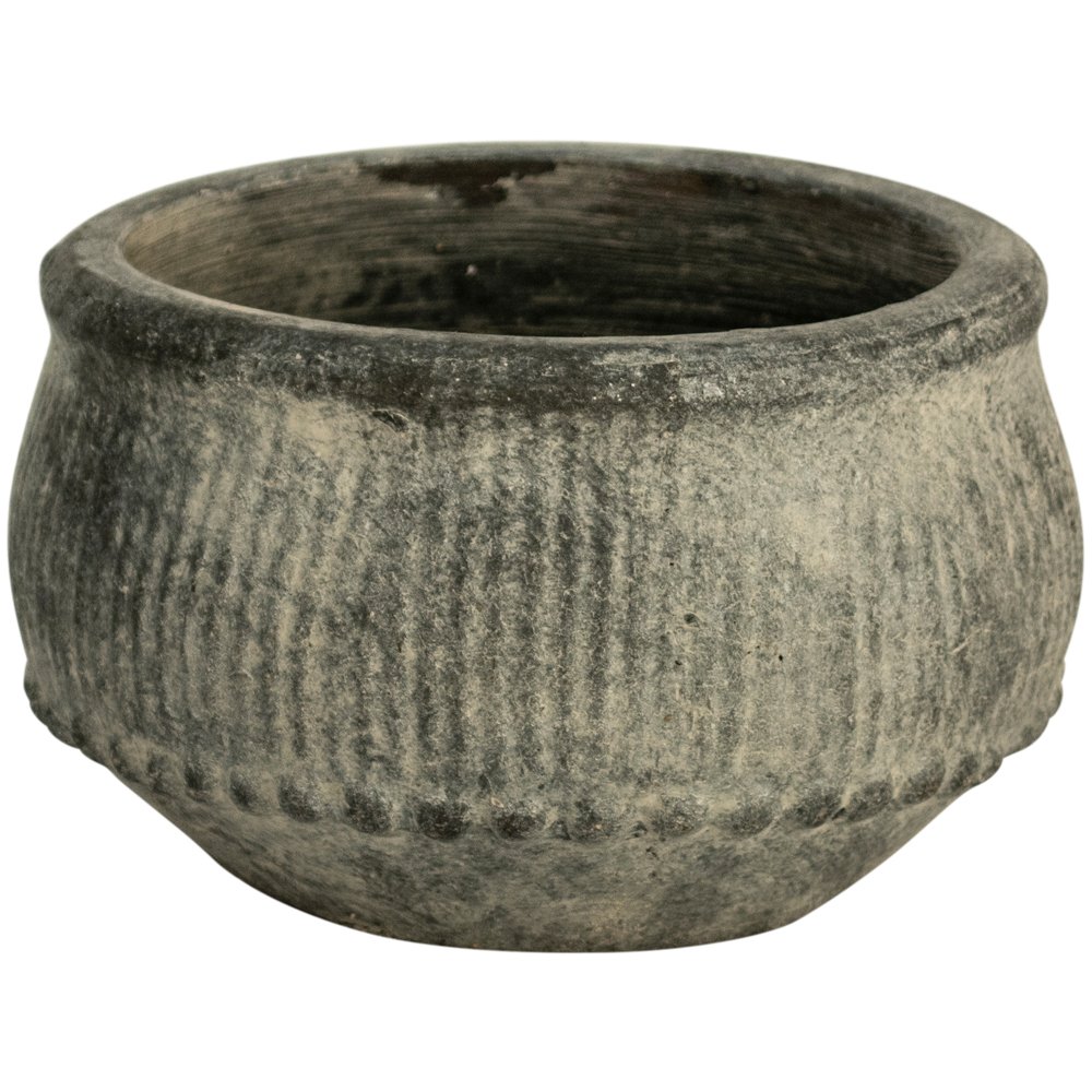 Grey Wash Ribbed Planter – 2 Sizes Available