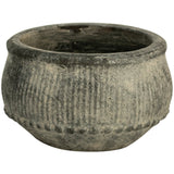 Grey Wash Ribbed Planter – 2 Sizes Available