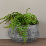 Grey Wash Ribbed Planter – 2 Sizes Available