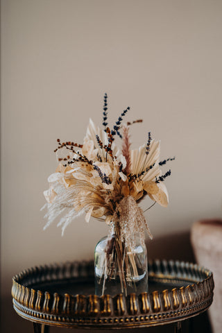 Dried Flower Glass Bottle