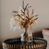 Dried Flower Glass Bottle