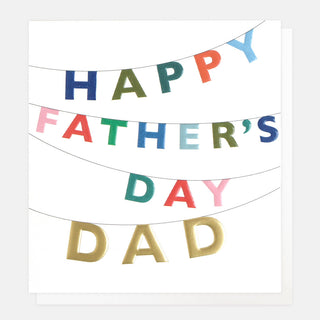 Bunting Father's Day Card